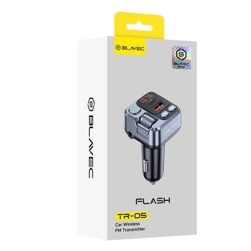 Трансмитер Blavec FM Transmitter Flash, TR-05 USB + Type C, PD, 30W, черен 