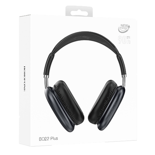 Слушалки с микрофон Borofone Headphones BO22 Plus Elegant, bluetooth, тъмно сив