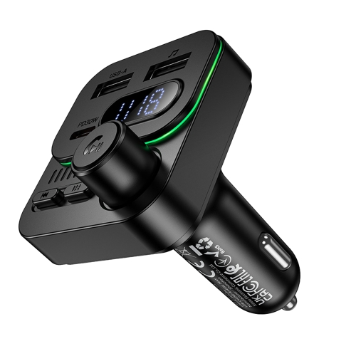 Трансмитер Borofone FM Transmitter ,BC61, Ocean, 2xUSB+Type C, PD, 45W, черен