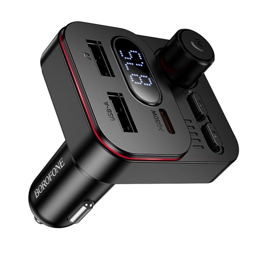 Трансмитер Borofone FM Transmitter ,BC61, Ocean, 2xUSB+Type C, PD, 45W, черен