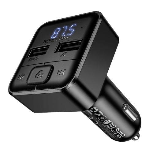 Трансмитер Borofone FM Transmitter, BC63, Selecto, 2xUSB, черен