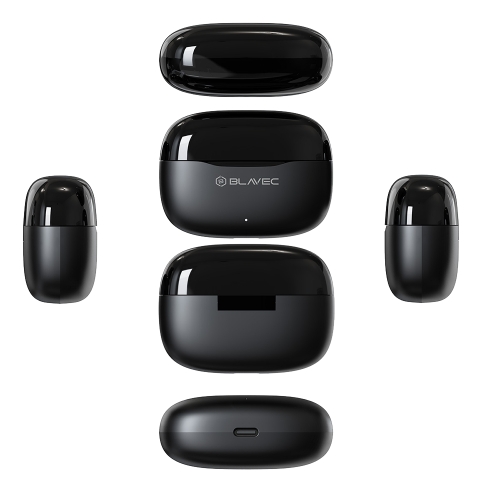 Слушалки Blavec TWS Bluetooth BW-08 Speak AI (BW08SA-B), черен