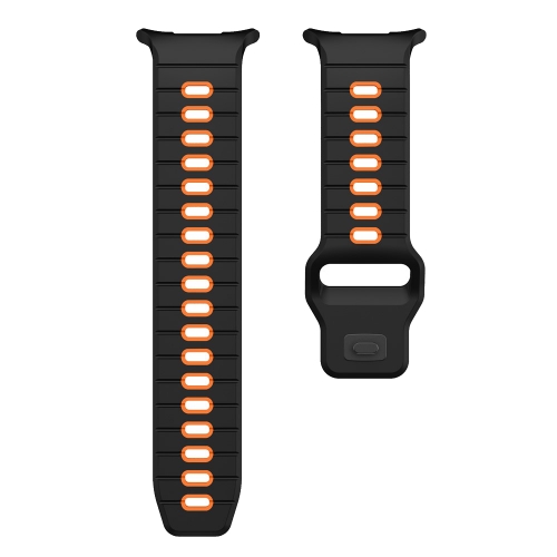 Силиконова каишка Band за Samsung Galaxy Watch Ultra 47mm, оранжев-черен