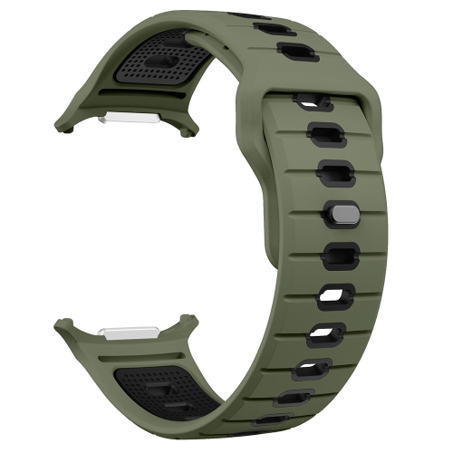 Силиконова каишка Band за Samsung Galaxy Watch Ultra 47mm, зелен-черен