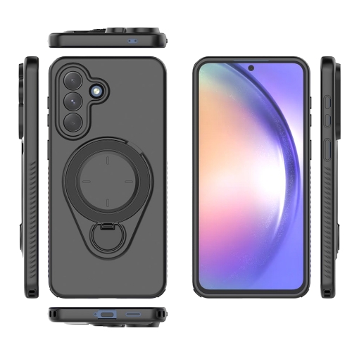 Удароустойчив калъф Rotating Kickstand за Samsung Galaxy A57 5G, черен