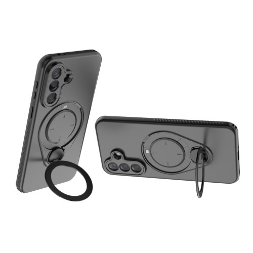Удароустойчив калъф Rotating Kickstand за Samsung Galaxy A57 5G, черен