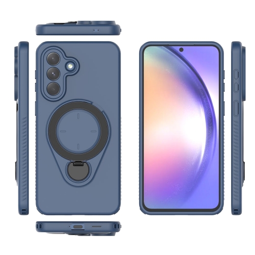 Удароустойчив калъф Rotating Kickstand за Samsung Galaxy A57 5G, син