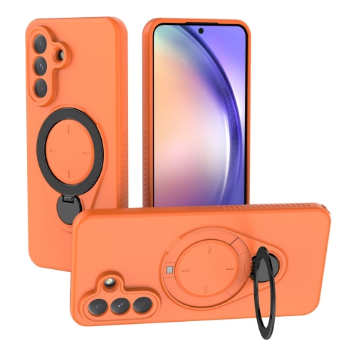 Удароустойчив калъф Rotating Kickstand за Samsung Galaxy A57 5G, оранжев