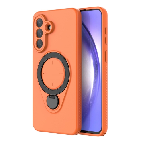 Удароустойчив калъф Rotating Kickstand за Samsung Galaxy A57 5G, оранжев