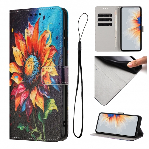 Калъф тефтер Pattern Printing за Samsung Galaxy A57 5G, слънчоглед