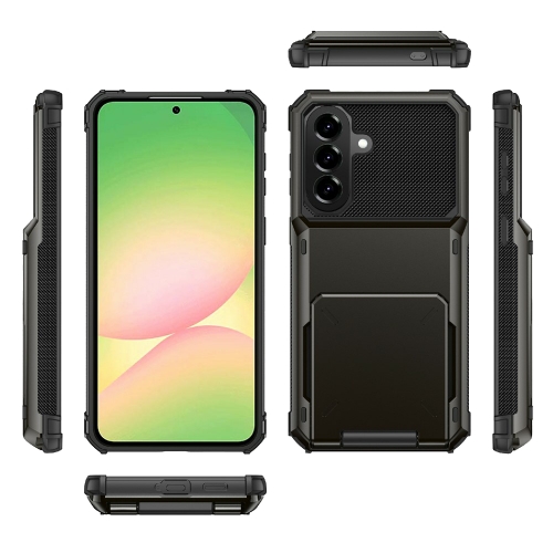 Удароустойчив калъф Dual Layer за Samsung Galaxy A57 5G, черен