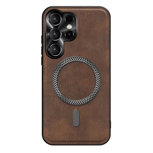 Калъф MagSF Metal Lens Frame за Samsung Galaxy S26 Ultra, кафяв