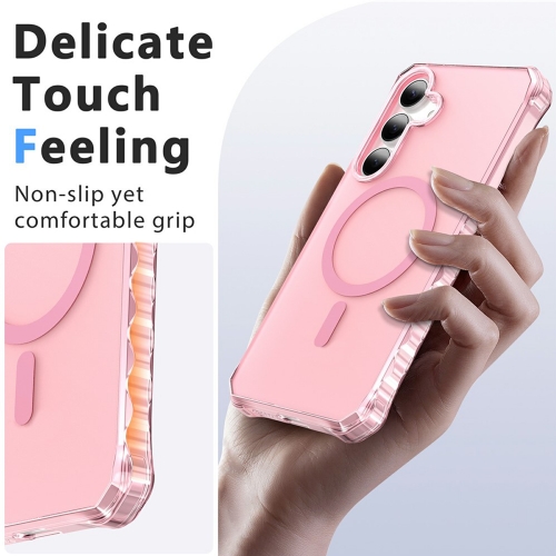 Калъф Wavy Magnetic за Samsung Galaxy S26, розов