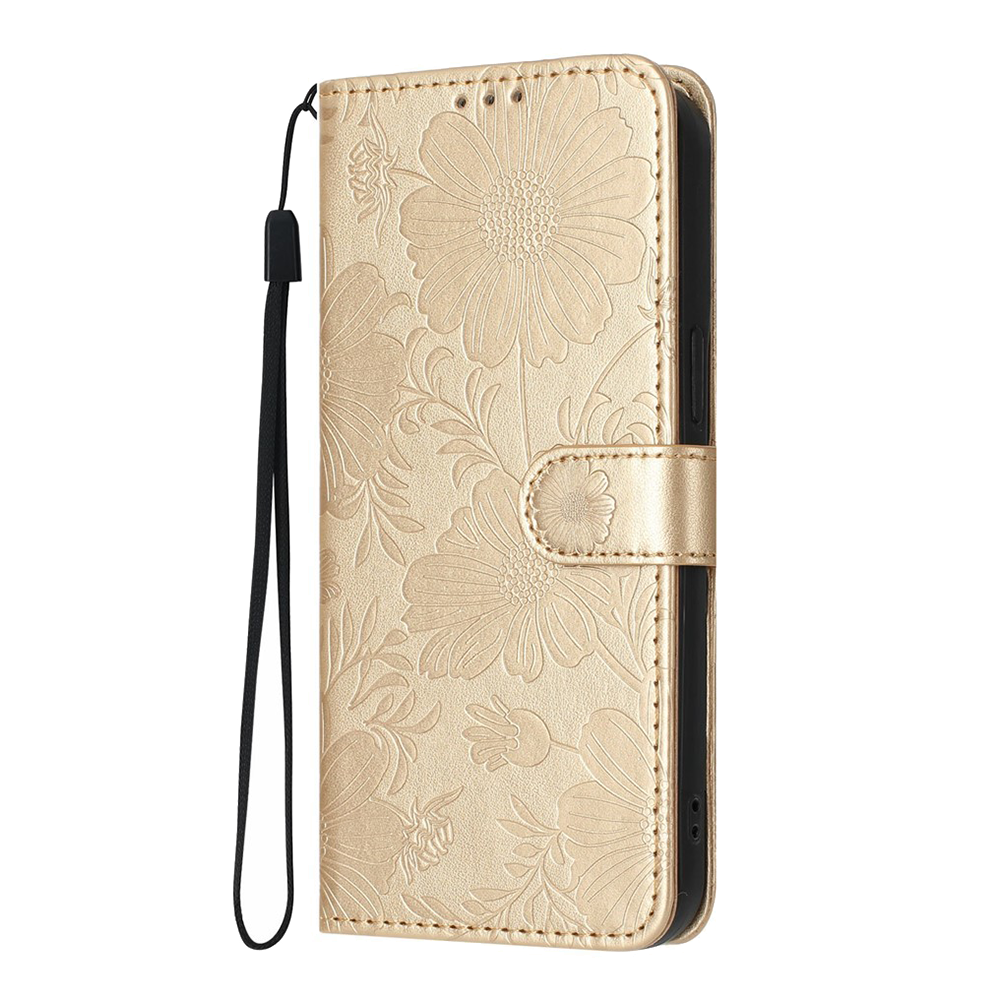Калъф тефтер PU Leather за Samsung Galaxy S26 Plus, златен