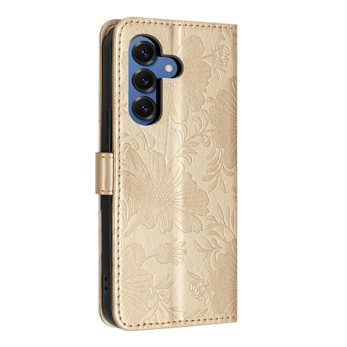 Калъф тефтер PU Leather за Samsung Galaxy S26 Plus, златен