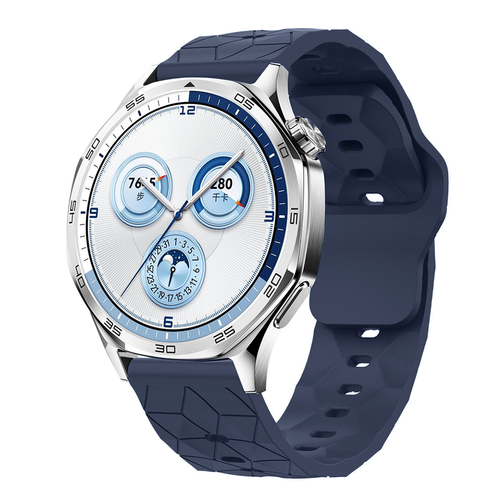 Силиконова каишка Football 22mm за Huawei Watch GT 6/6 Pro/5/5 Pro 46mm, син