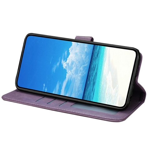 Калъф тефтер PU Leather за Samsung Galaxy S26 Plus, лилав