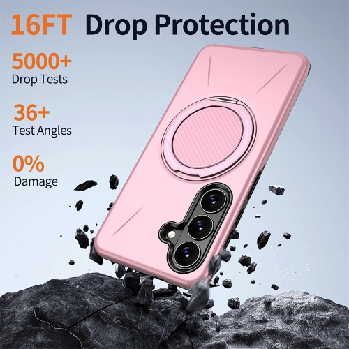 Силиконов калъф Kickstand Magnetic за Samsung Galaxy S26 Plus, розов