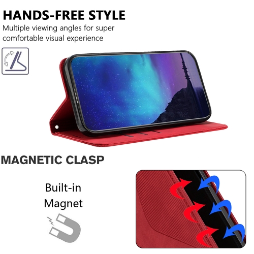 Калъф тефтер Wallet Stand за Motorola Moto G57 Power/Motorola Moto G67 Power/Motorola Moto G57 5G, червен