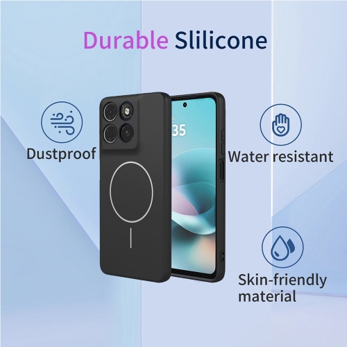 Удароустойчив калъф Liquid MagSf за Motorola Moto G67 Power 5G/G57 Power 5G, черен