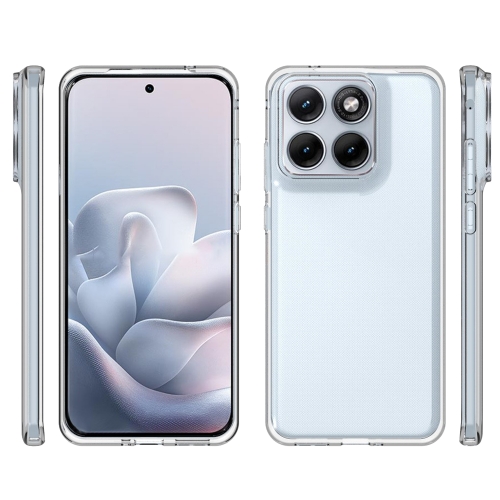 Силиконов калъф Watermark-Resistant за Motorola Edge 70 Fusion+ 5G / Edge 70 Fusion 5G, прозрачен