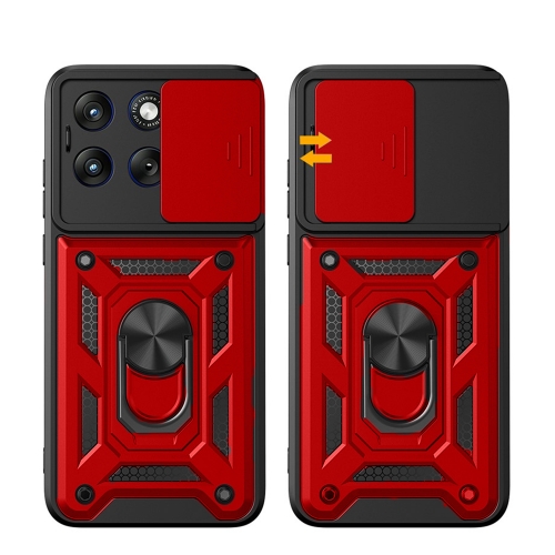 Удароустойчив калъф CamShield Series AMORUS за Motorola Edge 70 Fusion+ 5G / Edge 70, червен