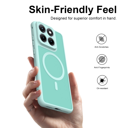 Удароустойчив калъф Magnetic Anti-Drop за Motorola Edge 70 Fusion 5G/70 Fusion+ 5G, ментово зелен