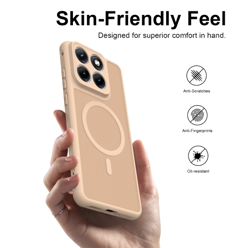 Удароустойчив калъф Magnetic Anti-Drop за Motorola Edge 70 Fusion 5G/70 Fusion+ 5G, бежов