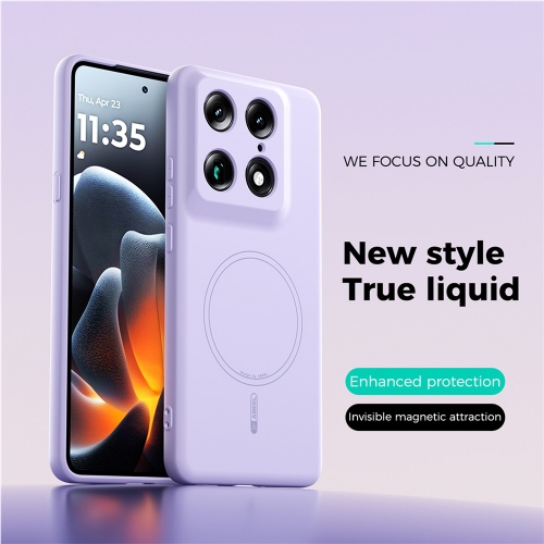 Силиконов Калъф ABEEL MagSF за Motorola Moto X70 Air Pro 5G/Signature 5G, лилав