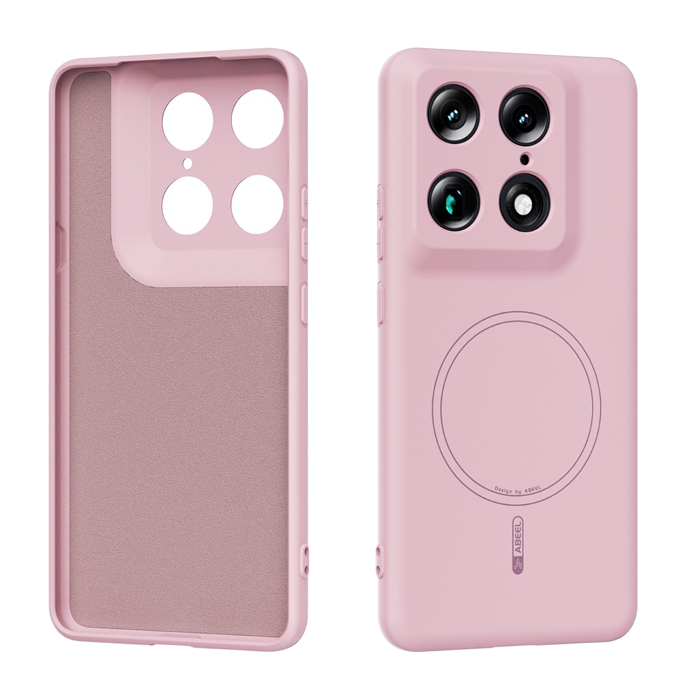 Силиконов Калъф ABEEL MagSF за Motorola Moto X70 Air Pro 5G/Signature 5G, розов