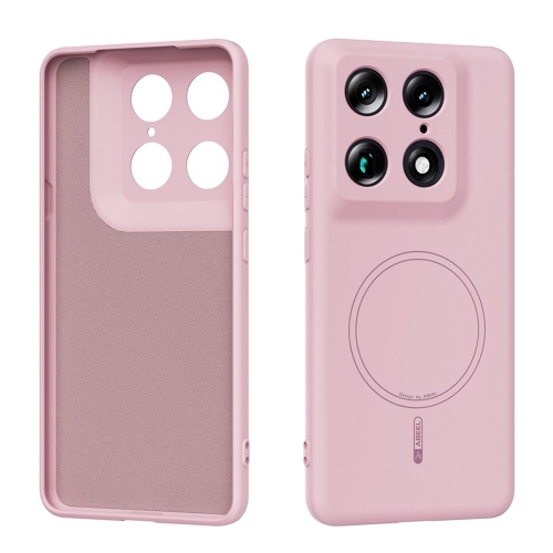 Силиконов Калъф ABEEL MagSF за Motorola Moto X70 Air Pro 5G/Signature 5G, розов