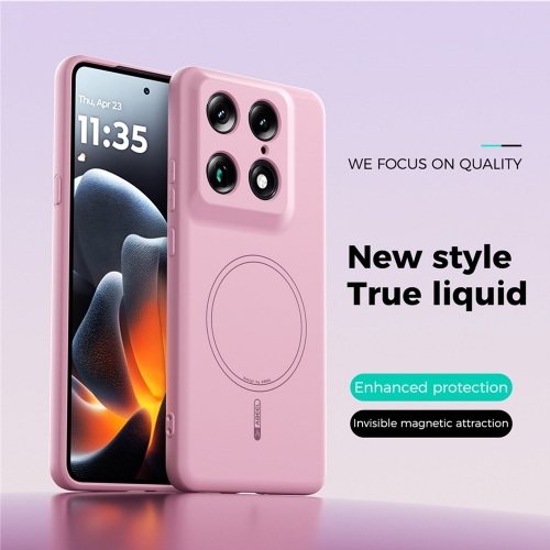 Силиконов Калъф ABEEL MagSF за Motorola Moto X70 Air Pro 5G/Signature 5G, розов