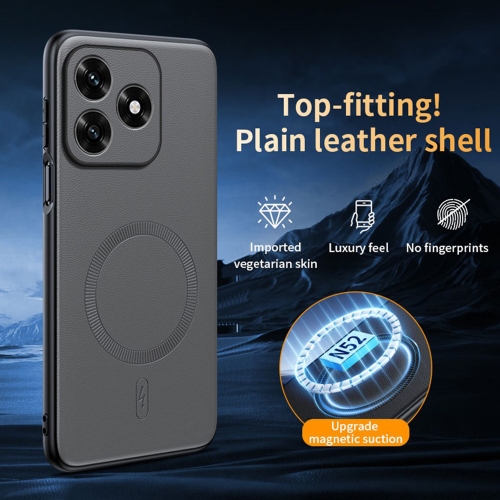 Калъф Magnetic Case Leather за Huawei Honor X5c 4G, сив