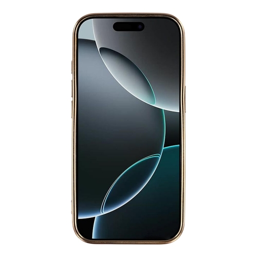 Калъф Carbon Fiber Textured Electroplated TPU за Iphone 17 Pro, черен