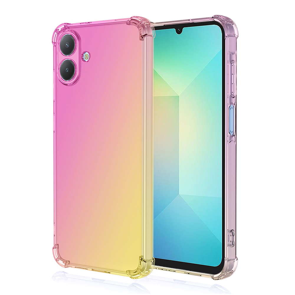 Удароустойчив калъф Gradient Color Anti-Drop за Samsung Galaxy A07, розов-златен