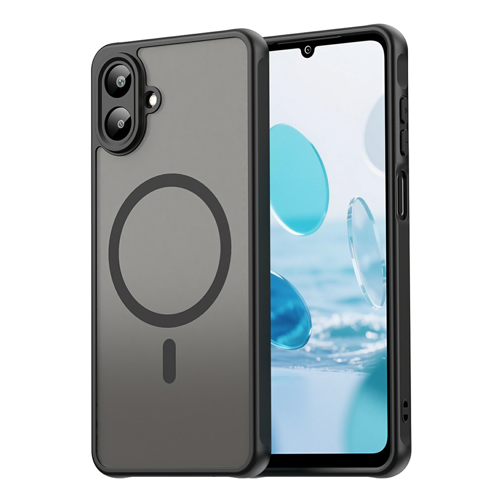 Удароустойчив калъф MagSF Matte за Samsung Galaxy A07, черен