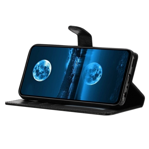 Калъф тефтер Wallet Stand Leather Handy Strap за Samsung Galaxy A27, черен