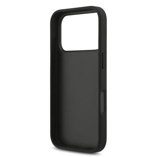 Калъф Guess PU 4G Metal Logo Strap Case за iPhone 17 Pro, черен