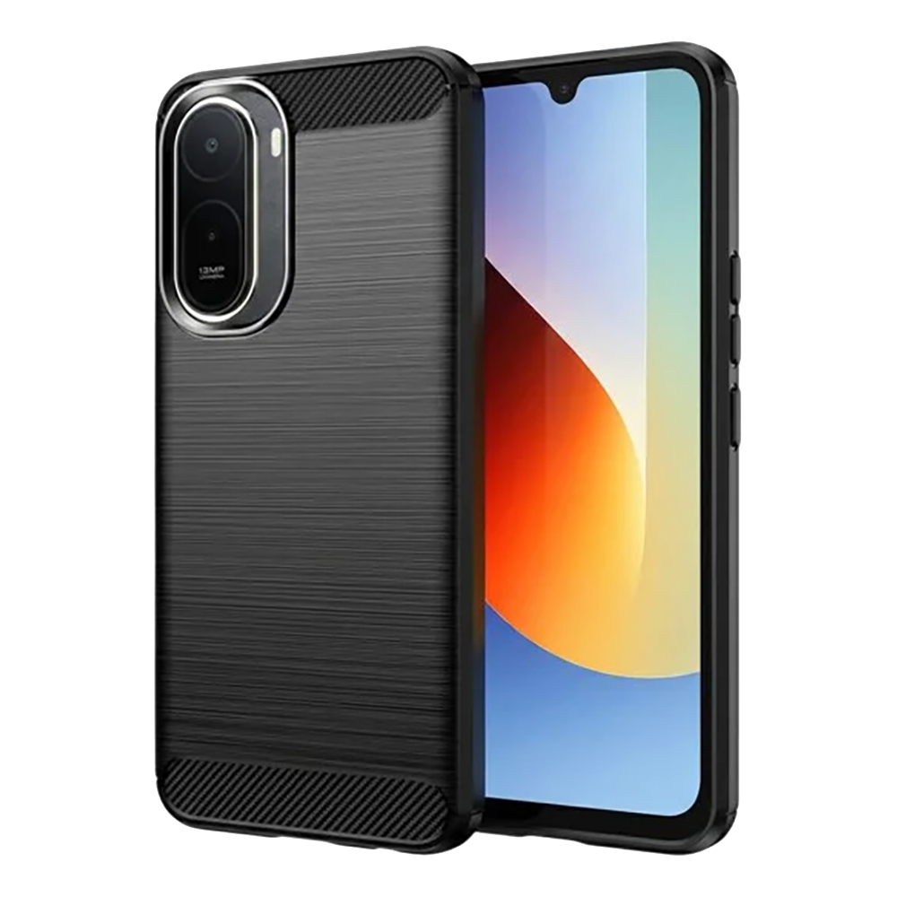 Калъф Techsuit Carbon Silicone за Xiaomi Redmi A7 Pro 4G, черен