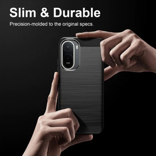 Калъф Techsuit Carbon Silicone за Xiaomi Redmi A7 Pro 4G, черен