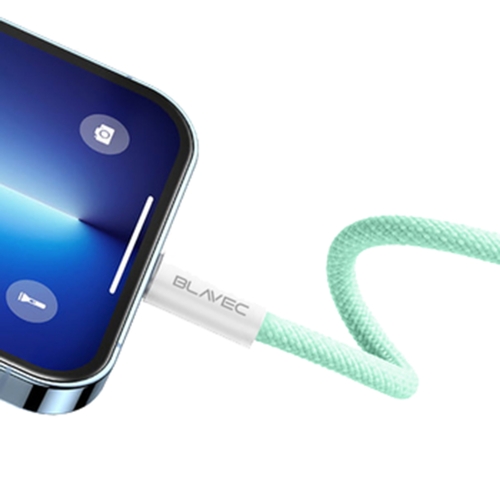 USB Кабел Blavec Candy, Type-C, PD, 60W, 3A, 3m, Apple CarPlay/Android Auto (CCA-CC3GN30), зелен
