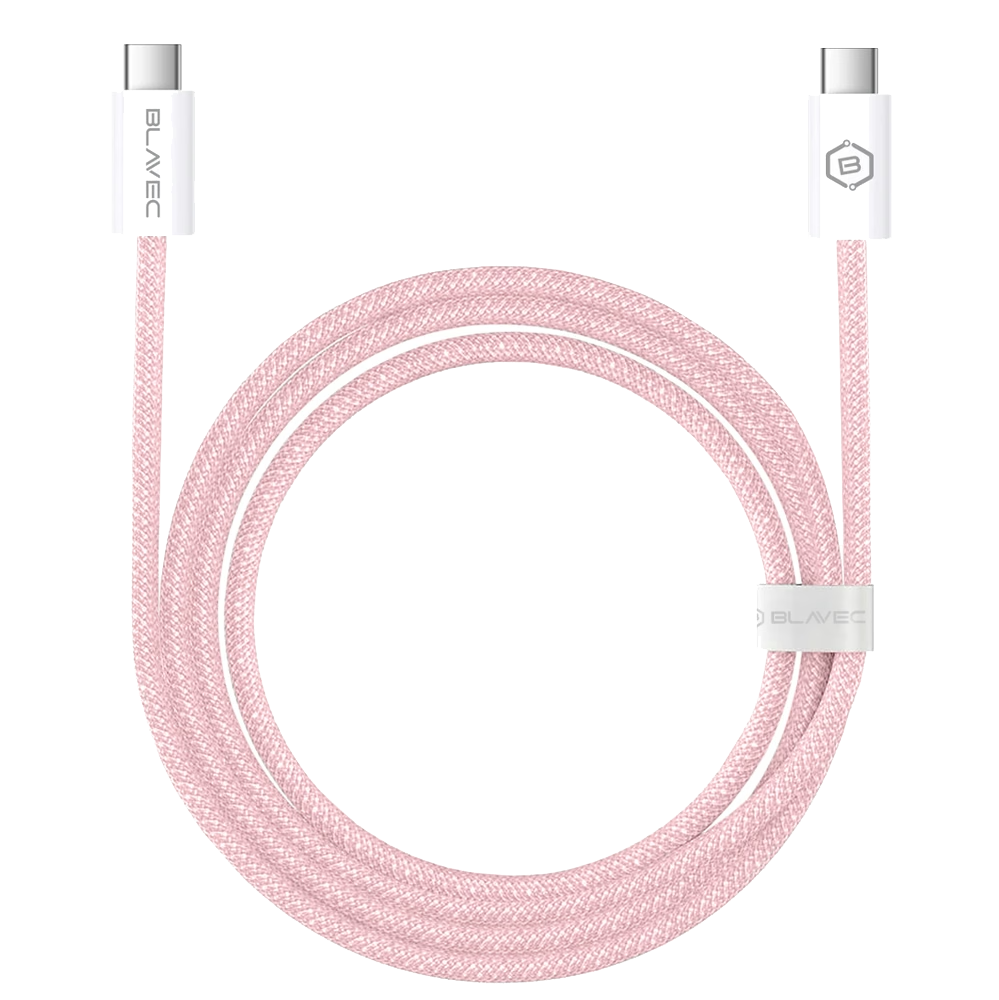 USB Кабел Blavec Candy, Type-C, PD, 60W, 3A, 3m, Apple CarPlay/Android Auto (CCA-CC3P30), розов