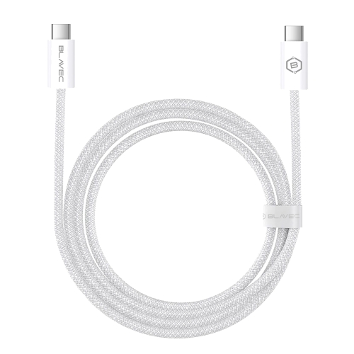 USB Кабел Blavec Candy Type-C, PD, 60W, 3A, 3m, Apple CarPlay/Android Auto (CCA-CC3W30), бял