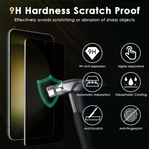 Стъклен протектор 5D Full Glue PRIVACY за Samsung Galaxy S24, черен