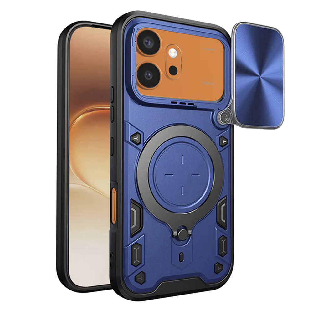 Удароустойчив калъф Techsuit CamGuard Pro за Honor 600 / 600 Pro, син