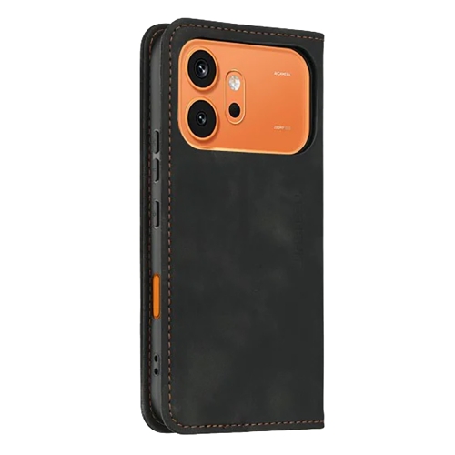 Калъф тефтер Techsuit Confy Cover за Honor 600 / 600 Pro, черен