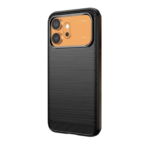 Силиконов калъф Carbon Fibre Brushed за Honor 600 / 600 Pro, черен