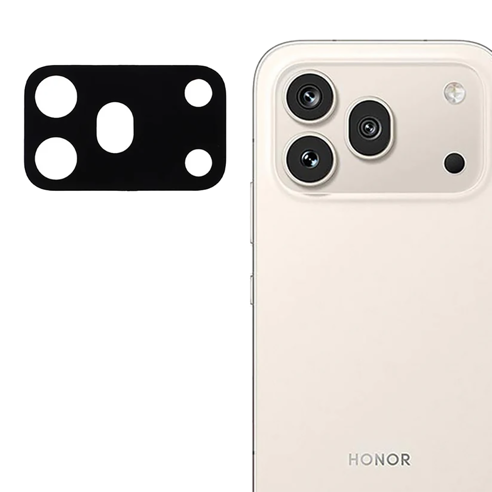 Стъклен протектор за камера Full за Honor 600 Pro, черен