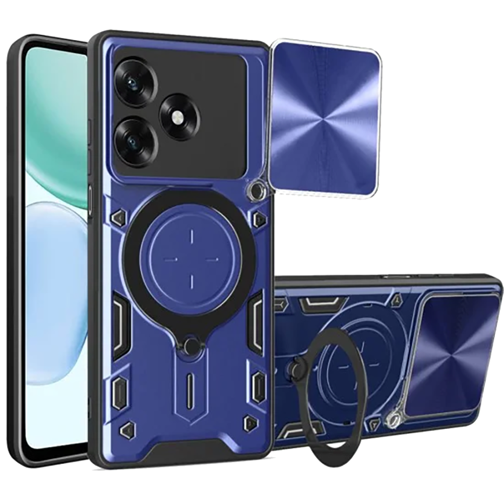 Удароустйчив калъф Techsuit CamGuard Pro за Honor X5c Plus, син