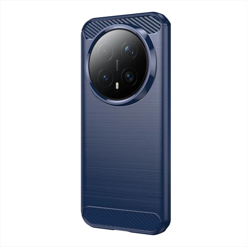 Силиконов калъф Carbon Fibre Brushed за Honor Magic8 Pro, син